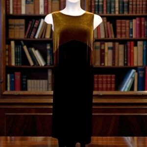 Size 16: 3 tone brown gentry loved maxi with split .. light & velvety